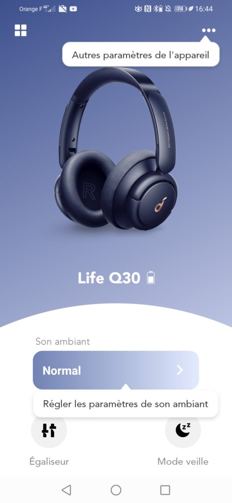 Aplicación de auriculares Bluetooth Soundcore